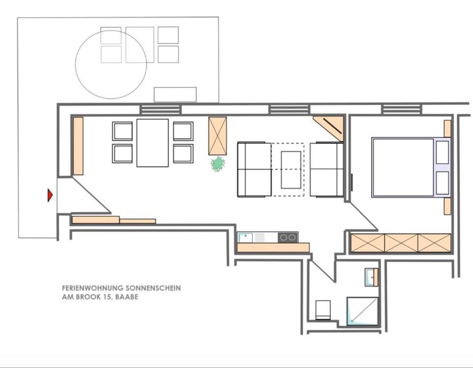 Sonnenschein Am Brook Apartment บาเบอ ภายนอก รูปภาพ